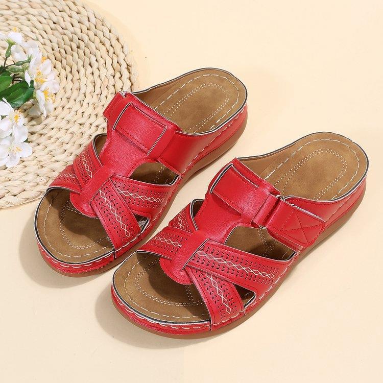 ✨👡【35-43】Sandale cu toc de pantă pentru femei cu fund gros_3987061