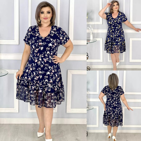 ✨👗【S-5XL】🔥Rochie de vară 2025 – Lejeră, florală, elegantă_3982130