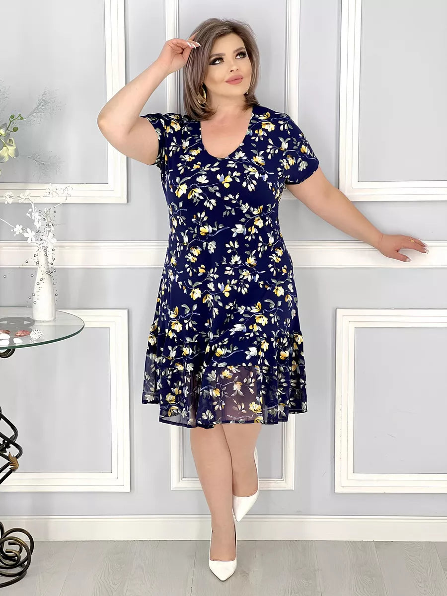 ✨👗【S-5XL】🔥Rochie de vară 2025 – Lejeră, florală, elegantă_3982130