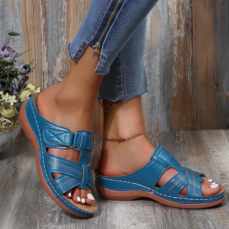 ✨👡【35-43】Sandale cu toc de pantă pentru femei cu fund gros_3987061