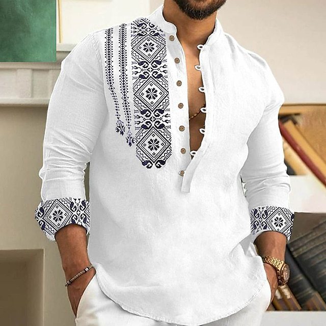 【S-3XL】✨👔 Cămașă de vară pentru bărbați cu mânecă scurtă cu rever_3991951
