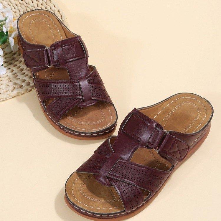 ✨👡【35-43】Sandale cu toc de pantă pentru femei cu fund gros_3987061