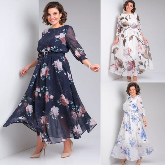 ✨👗【S-5XL】2025 Rochie nouă cu imprimeu de primăvară_3985349