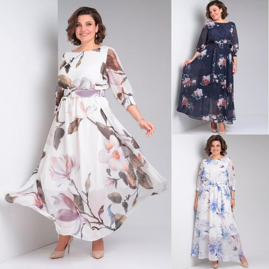 ✨👗【S-5XL】2025 Rochie nouă cu imprimeu de primăvară_3985349