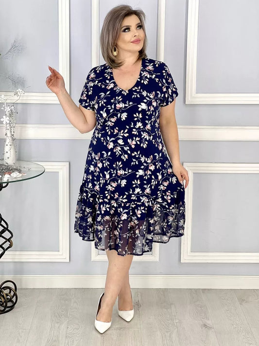 ✨👗【S-5XL】🔥Rochie de vară 2025 – Lejeră, florală, elegantă_3982130