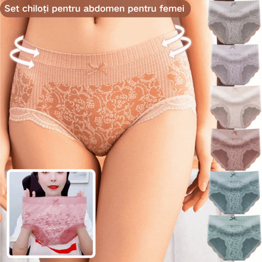 🔥Promoție de vară – Ultimele 2 zile: Reducere 50%! 🔥【Cumpără 4, primești 4 gratis】Chiloți pentru femei, talie înaltă, antibacterieni, cu absorbție și eliminare a umezelii.