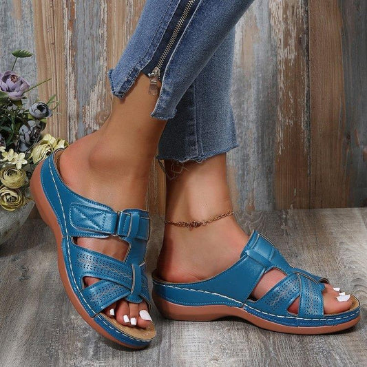 ✨👡【35-43】Sandale cu toc de pantă pentru femei cu fund gros_3987061
