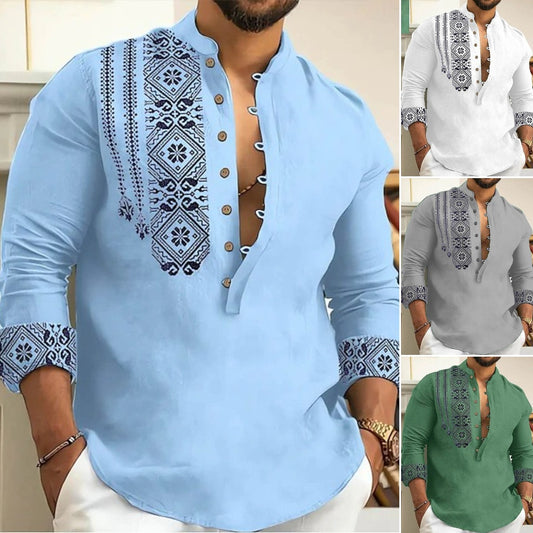 【S-3XL】✨👔 Cămașă de vară pentru bărbați cu mânecă scurtă cu rever_3991951