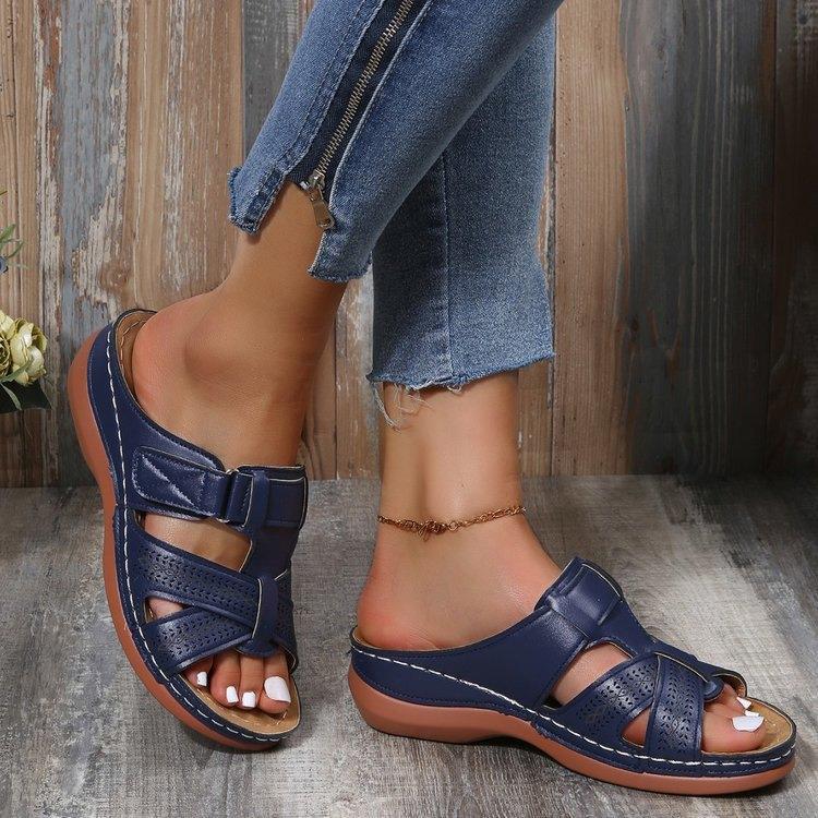 ✨👡【35-43】Sandale cu toc de pantă pentru femei cu fund gros_3987061
